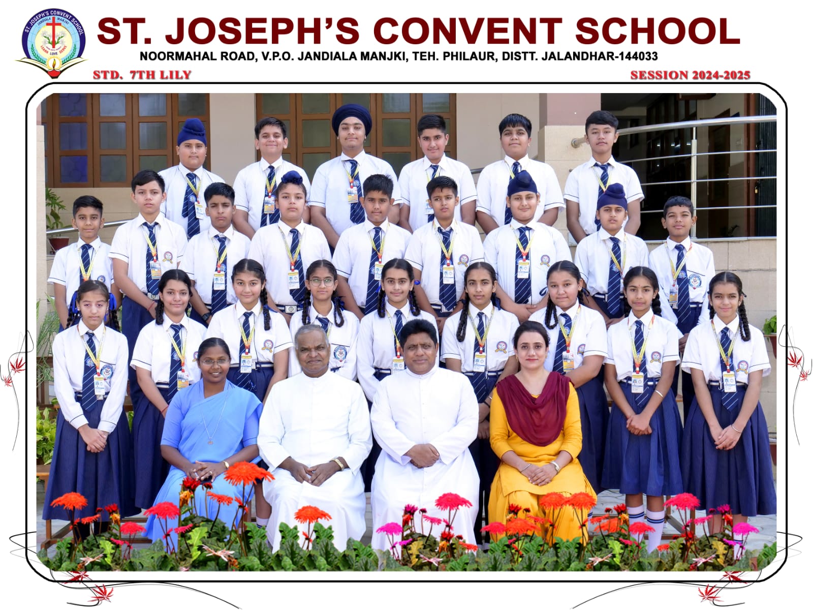 Class VII - Lily Group Photo 2024-2025